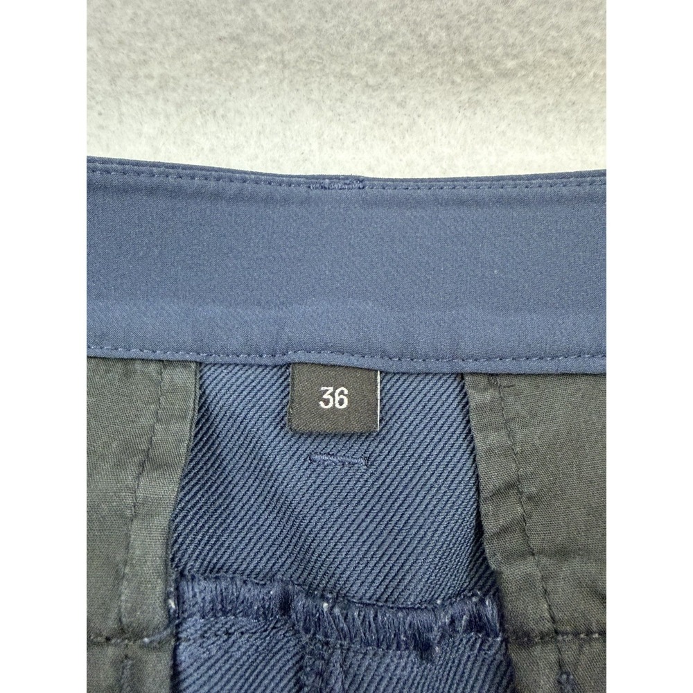 PUBLIC REC Mens Navy Blue Polyester Shorts Size 36 Athletic Casual Golf Preppy - Picture 4 of 8